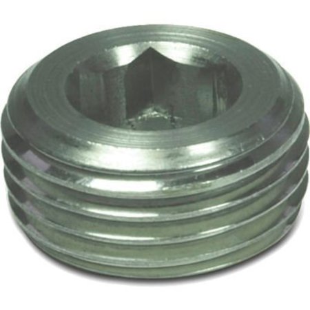 J.W. WINCO J.W. Winco Stainless Threaded Plug with M14 x 1.5 Tapered Thread 906-NI-M14X1.5-A